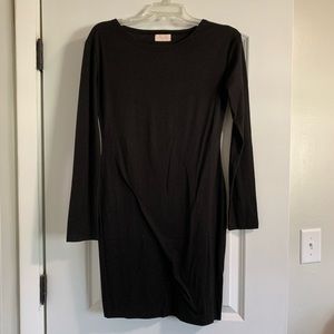 NWOT Pink Lily long sleeve black dress